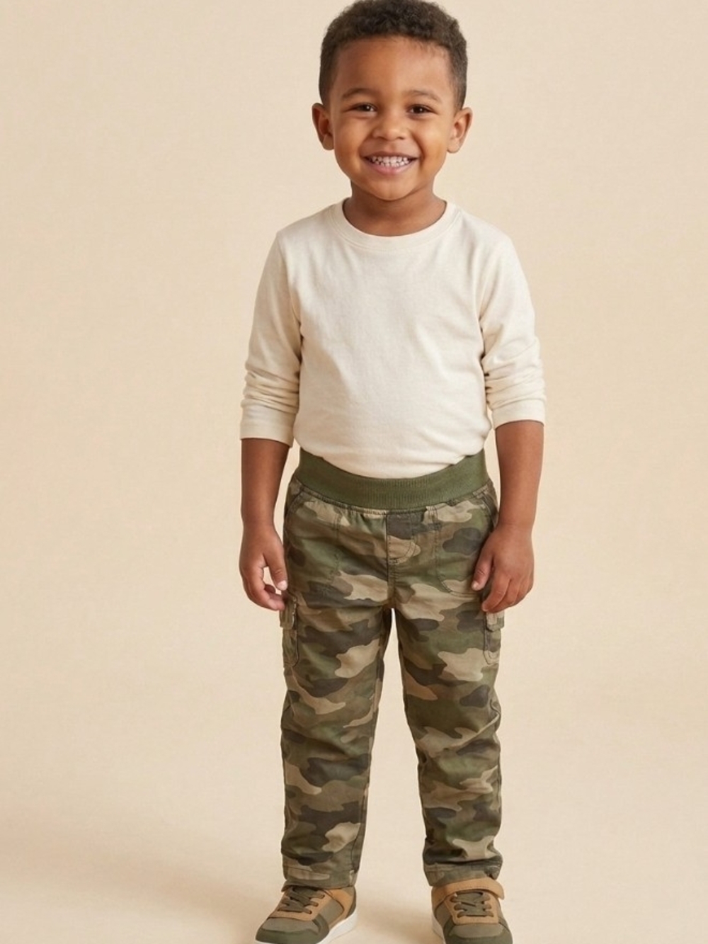 jumping beans Camo Cargo Pants in Green and Brown